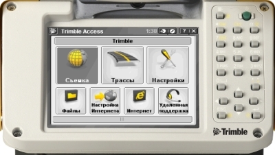 Дисплей с элементами управления тахеометра Trimble M3 DR TA